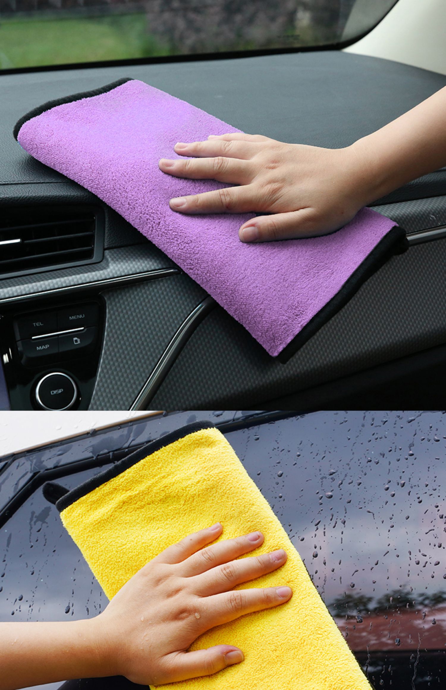 洗车毛巾擦车布巾吸水车漆掉毛玻璃抹布汽车内饰用品